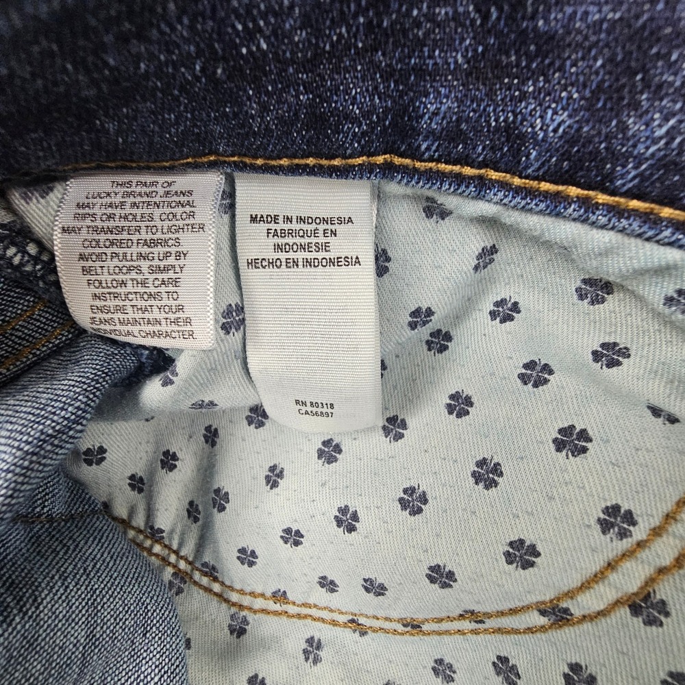 Lucky Brand 221 Straight Jeans Mens 35/30 Dark Wash Coolmax Stretch Denim - Picture 5 of 9